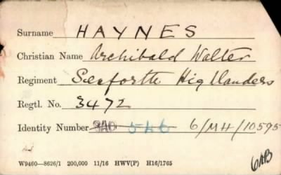 Thumbnail for 099/0380/HAY-HAY > Haynes, Archibald Walter (3472)