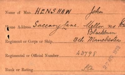 Thumbnail for 102/0389/HEN-HER > Henshaw, John (43798)