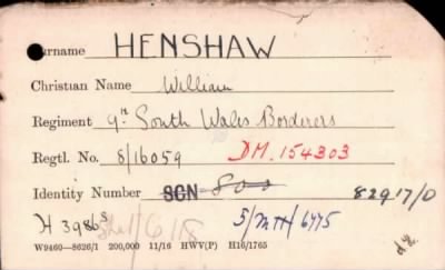 Thumbnail for 102/0389/HEN-HER > Henshaw, William (8/16059)