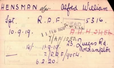 Thumbnail for 102/0389/HEN-HER > Hensman, Alfred William (5316)