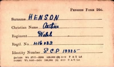 Thumbnail for 102/0389/HEN-HER > Henson, Arthur (416032)