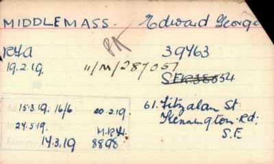 Thumbnail for 154/0582/MES-MID > Middlemass, Edward George (39763)