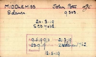 Thumbnail for 154/0583/MID-MIL > Middlemiss, John Potts (9309)