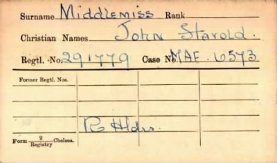 Thumbnail for 154/0583/MID-MIL > Middlemiss, John Harold (291779)