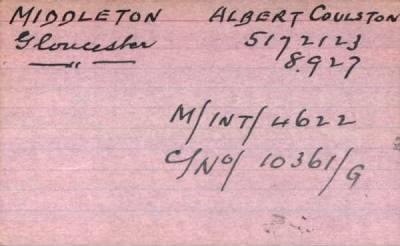 Thumbnail for 154/0583/MID-MIL > Middleton, Albert Coulston (5172123, 8927)