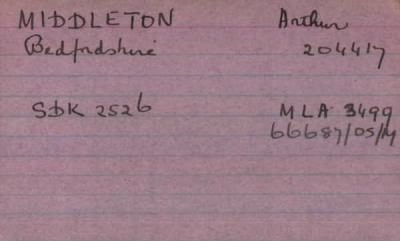 Thumbnail for 154/0583/MID-MIL > Middleton, Arthur (204417)