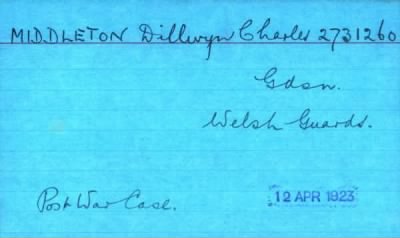 Thumbnail for 154/0583/MID-MIL > Middleton, Dillwyn Charles (83843)