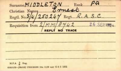 Thumbnail for 154/0583/MID-MIL > Middleton, Ernest (S/4/250247)