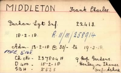 Thumbnail for 154/0583/MID-MIL > Middleton, Frank Charles (22413)