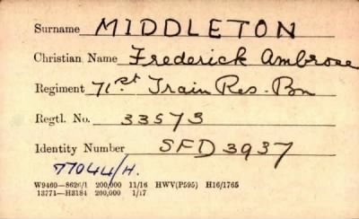 Thumbnail for 154/0583/MID-MIL > Middleton, Frederick Ambrose (33573)