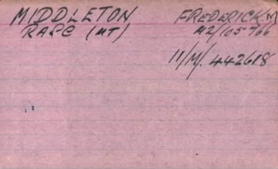 Thumbnail for 154/0583/MID-MIL > Middleton, Frederick M (M2/105766)