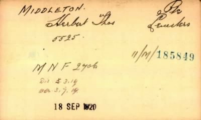 Thumbnail for 154/0583/MID-MIL > Middleton, Herbert Thos (5525)