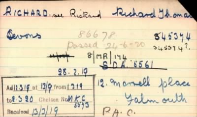 Thumbnail for 194/0713/RIC-RIC > Richard, Richard Thomas (845374, 345374)