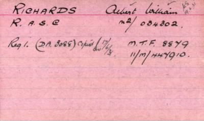 Thumbnail for 194/0713/RIC-RIC > Richards, Albert William (M2/034302)