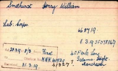 Thumbnail for 212/0777/SMA-SMI > Smethurst, Henry William (668719)