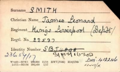 Thumbnail for 215/0784/SMI-SMI > Smith, James Leonard (22537)