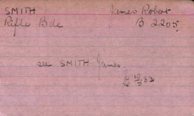 Thumbnail for 215/0784/SMI-SMI > Smith, James Robert (B 2205)