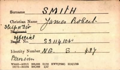 Thumbnail for 215/0784/SMI-SMI > Smith, James Robert (S S 114105)