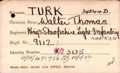 Thumbnail for 232/0857/TUR-TUR > Turk, Walter Thomas (9112)