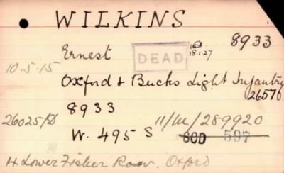 Thumbnail for 243/0909/WIL-WIL > Wilkins, Ernest (8933)