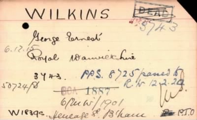 Thumbnail for 243/0909/WIL-WIL > Wilkins, George Ernest (3743)