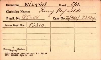 Thumbnail for 243/0909/WIL-WIL > Wilkins, Harry Reginald (185048, F 2310)