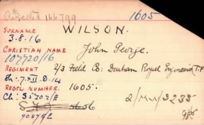 Thumbnail for 245/0922/WIL-WIL > Wilson, John George (1605)