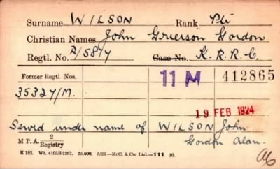 Thumbnail for 245/0922/WIL-WIL > Wilson, John Grierson Gordon (R/5817)