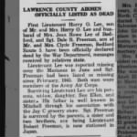 Thumbnail for Harry O. Lee, Officially listed as dead.jpg