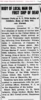 Thumbnail for 14 Nov 1919, Page 1 - The Public Ledger_LynchJH.jpg