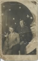 Thumbnail for John M. Sizemore in uniform, and friend Bergeron.JPG