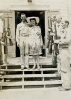 Clarence and Hazel Weible at their wedding on August 16, 1942 (Courtesy of Sandra Weible Beakes).jpg