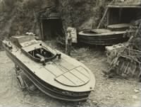 Japanese suicide boats on Okinawa (U.S.M.C. photo, National Archives).jpg