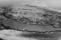 Ie Shima seen in an April 15, 1945 aerial photograph (Collection of Admiral H.W. Hill via Naval History and Heritage Command).jpg