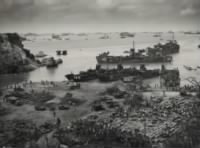 An April 13, 1945 photo of a beachhead on Okinawa (U.S. Coast Guard photo, National Archives).jpg