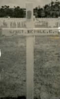 Clarence Weible's temporary grave on Okinawa (Courtesy of Sandra Weible Beakes).jpg