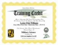 Thumbnail for Training Credit (ACE); Military Science.jpg