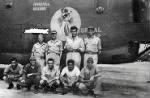 Thumbnail for   Tropical  Trollop  7th  AAF  30th B.G. 392nd B.S. close up Capt.Ranger crew at Kwajelein.JPG