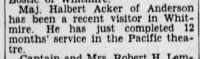 Thumbnail for Acker.Halbert.Newspaper.Greenville.SC.19.Jun.1945.jpg