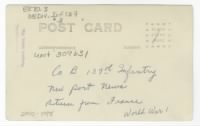 Thumbnail for Co B 139th Infantry , New Port News VA Return from France -Post Card.jpg