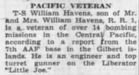 Thumbnail for Havens.William.Newspaper.Lafayette.IN.Journal.Courier.08.Apr.1944.jpg