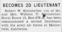 Thumbnail for Kleinhelter.Robert.W.Newspaper.Indianapolis.IN.News.17.Mar.1943.jpg