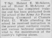 Thumbnail for McAdams.Huland.E.Newspaper.Florence.AL.18.May.1945.jpg