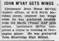 Thumbnail for McVay.John.R.Newspaper.Indianapolis.IN.Star.10.Dec.1943.jpg