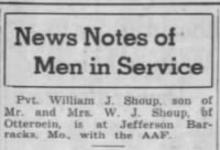 Thumbnail for Shoup.William.J.Newspaper.Lafayette.IN.Courier.21.Apr.1943.jpg