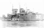 Thumbnail for USS LCS(L)(3)-32 in Whangpoo River, at Shanghai, China, 10 January 1946