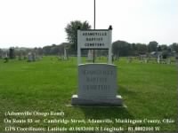 Thumbnail for Adamsville Baptist Cemetery Muskingum Co OH