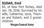 Thumbnail for Obituary for Emil SU