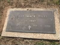 Thumbnail for Files, Jerry Mack 'Mack' (1914-1982), Military Grave Marker