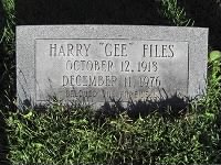 Thumbnail for Files, Harry Glenn 'Gee', Jr (1918-1976), Grave Marker